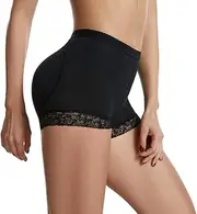 [Generic] Butt Lifter Hip Enhancer Pads Underwear Shapewear Lace Padded Control Panties Shaper Booty Fake Pad Briefs Boyshorts