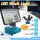 NEW LED Work Light Workshop Flashlights Torch Camping For Makita 18V Battery