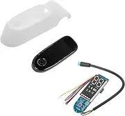 ZUXIM Circuit Board Display Panel Bluetooth Dashboard, for Ninebot, for Electric Scooter F20 F30 F40 Plastic Protective Case Displays Shell Electric Scooter Display(White Set)