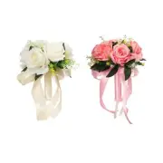 Elegant Wedding Bouquet Bride Hands Holding Bouquet Arrangement for Proposal