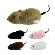 Cat Mice Toys Wind up Indoor Cat Plush Mouse Hunting Toy Plush Mice Wind-up Toys