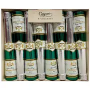 Caspari Sparkling Wine Bottle Luxury Cone Crackers, Set of 8