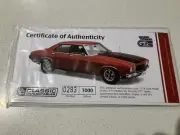 CLASSIC 1/18 1973 HQ MONARO GTS SALAMANCA RED SUPER LOW COA ONLY 0283/1000NO CAR