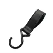 New PU Leather Stroller Hooks Rotate 360 Degrees Multifunctional Leather Hooks f