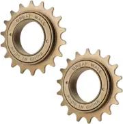 2 Pcs Single Speed Bike Freewheel, 18T Compatible with 1/2 X 1/8 One-Speed Cycli