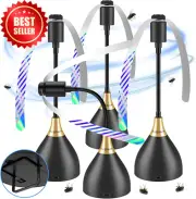 Fly Fans for Tables 4-Pack Silent USB/Battery Repellent Soft Blades Portable