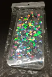 Iphone 11 Pro Case glitter heart floating hearts clear