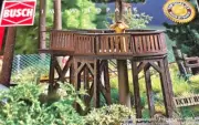 Ho Scale Busch 1588 Observation Platform & Feeding Shelter Rare OOP