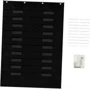 NUOBESTY Over Door Storage File Organiser for School Office File Holder Multipurpose Classroom Schedule Pocket Chart