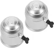 TOKIDNY 2 Pcs Trailer Hitch Ball Cover Durable Towing Hitch Cap with Lock Dustproof Installation Protects Against Debris for Automotive Accessories