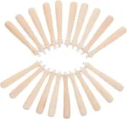 [SHINEOFI] 20pcs DIY Handmade Charms Mini Wooden Baseball Bats Jewelry Making Keychain Charms Decorative Pendants for Crafting Sports Ornaments