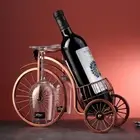 Creative Wine Bottle Holder Tricycle Wine Display Stand Rack Kitchen Organizer