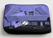 TRADER JOE'S NWT Limited Edition Purple Mini Insulated Zip Tote Cooler Lunch Bag