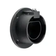 Goobay Black Wall Mount Holder/Organiser For EV Type 2 Charging Socket Cable