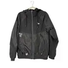 Roc Nation Paper Planes Rain Jacket Men M Black White Full Zip Windbreaker NWT