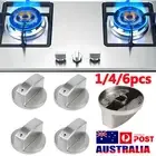 2-6x Alloy Home Kitchen Gas Stove Knobs Cooker Oven Cooktop Metal Switch Control