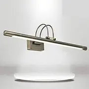 Table lamp Liuwenjin LED Mirror Headlight Waterproof Rotatable Iron Art Acrylic Bathroom Washroom Indoor Wall Light, AC 110-240V, Emitting Color:Warm White, Length:41cm 6W(Gold) (Color : Bronze)