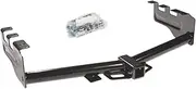 44564 Class 4 Trailer Hitch, 2 Inch Square Receiver, Black, Compatible With Silverado : GMC Sierra