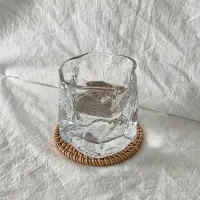 在飛比找松果購物優惠-ins風日式玻璃杯 小眾設計高級感 水杯 啤酒杯 咖啡杯 扭