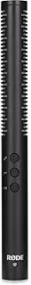 RØDE NTG4 Versatile Supercardioid Condenser Shotgun Microphone with Switchable High-frequency Boost, High-pass Filter and Pad for Location Recording, Foley and Voice Overs