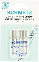 SCHMETZ | 5 Sewing Machine Needles | Super Stretch | HAX1 SP | Size 75/11-90/14