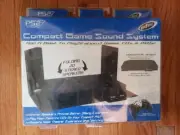 NEW Intec PS2 Compact Game Sound System Folding 2D Stereo Horizontal Design