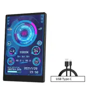 3.5 Inch Secondary Screens Full Viewing Angle USB-C Computer Status Monitoring