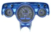 Dakota Digital 1957 Chevrolet Car Carbon Fiber/Blue LED Gauge Kit VHX-57C-C-B (for: Chevrolet)