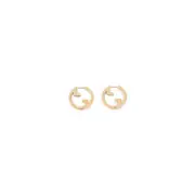 [Gucci] Gucci-Gold Metal Gg Blondie Earrings-Donna OS OS