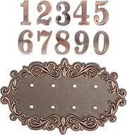 CRILSTYLEO 1set Vintage House Number Plaque Address Sign for Outside Material with Design Reflective Mailbox Numbers for Door Mailbox and Sign Decoration