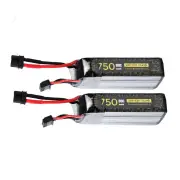 2Pcs Flywoo Explorer 15.2V 750mAh 80C 4S HV 80C Lipo Battery XT30 Plug
