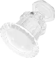 Zerodeko Elegant Embossed Glass Ice Cream Cup Clear Glassware for Desserts Cold Beverages for European Style Dining Casual Gatherings Capacity