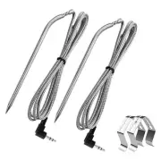 Replacement Meat Probes for Smoker Grill Temperature Sensor 2-Pack