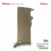 For Nissan Navara D40 Frontier 2006 - 14 Rh Garnish Back Pillar Lower Brown