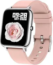 Smart Watch for Women Men, Popglory Smartwatch with Blood Pressure, Blood Oxygen, Sleep Monitor, Fitness Tracker with Heart Rate Tracking/Pedometer/Calories, Full Touch Fitness Watch for Android iOS