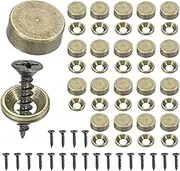 uxcell Brass Decorative Screws with Caps, Mirror Screw Self Tapping Screws Decorative Cover - Fitting for(Furniture Fixing- Wall Hangings - Wood Handcrafted) 12mm & 20 Pack & Bronze