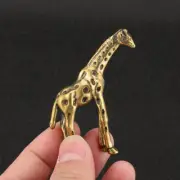 Solid Brass Giraffe Figurine Small Statue Home Ornament Figurines Collectibles