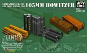 AFV Club Model 1/35 Ammunition Crates and Containers for M102 105mm Howitzer