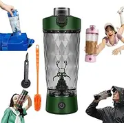 Problend One-Touch Shaker – Smooth Protein Mix Anywhere, 650ml/22oz Portable Electric Protein Shaker Bottle Cup for Smoothies Shakes Mixes Cocktails, Rechargeable Blender Gym Mixing Cup(Green,Set 1)