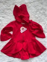 Jelly The Pug Girls Sz. 6 Zip Red Hoodie. New W/ Tags. Adorable