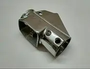 AEspares For LAMBRETTA GP/DL - ALLOY POLISHED HORN LIGHT SWITCH SUPPORT HOUSING ITALIAN