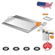 Versatile 25" x 16" Hibachi Grill Griddle for Charcoal, Gas & Electric Grills