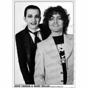 The Damned & T REX - Marc Bolan and Dave Vanian POSTER 59.5x80.5cm NEW rockers