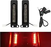 HCmotorku Motorcycle LED Filler Panel Lights Rear Fender Light Turn Signals Running Brake Light Fit for Harley Touring Electra Glide Ultra Limited Road King Road Glide 2014-2023 Smoke
