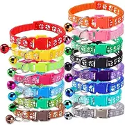 Puppy ID Collars 12pcs - Easy to Identify, Adjustable Breakaway With Bell for Litter Identification, Newborn Puppies and Kitten (Style1, One Size)