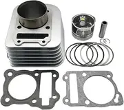 Motorcycle Styling Complete Engine Cylinder Kit Piston Ring Set for Kayo Loncin ATV200-M-S AU200 ATV200 Replace