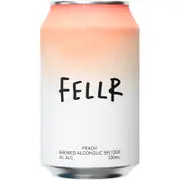 Fellr Brewed Alcoholic Peach Seltzer Can 330mL