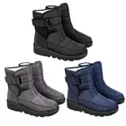 Ladies Flat Walking Shoes Plush Lined Winter Snow Boots Gifts for Mother Friends