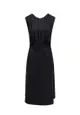 Sleeveless satin dress - JIL SANDER - Black