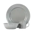12 Piece Enamel Dinner Set Durable Enamel Dinnerware Camping Picnic